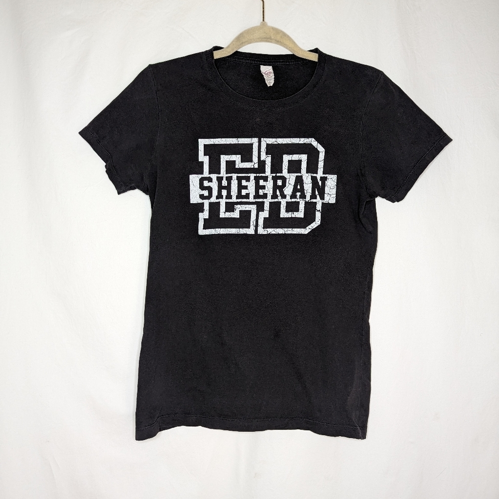 Ed Sheeran Womens Black 2013 + USA Concert Tour T-shirt M